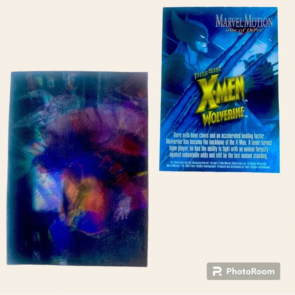 1996 X-Men Wolverine Fleer Ultra 🔥 Marvel Motion Mirage Insert Card # 1 of 3